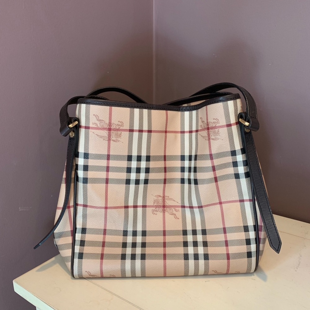 Burberry Canterbury Haymarket Check Tote Bag